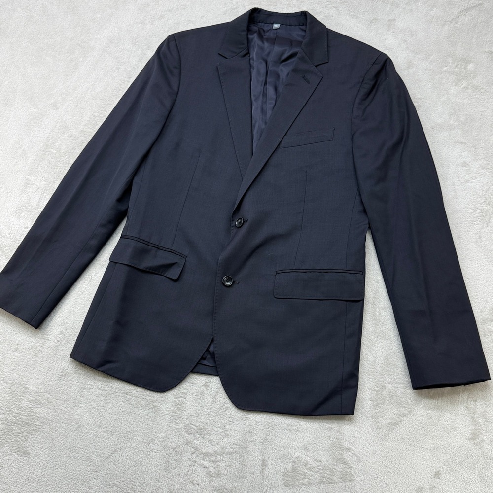 Bonobos Blazer Men 40R Navy Blue Slim Fit Marzotto Italian Wool Sport Coat Dress